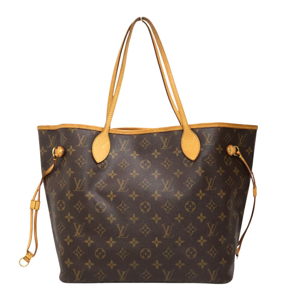 Louis Vuitton Neverfull Bag Leather Tote Bag Brown